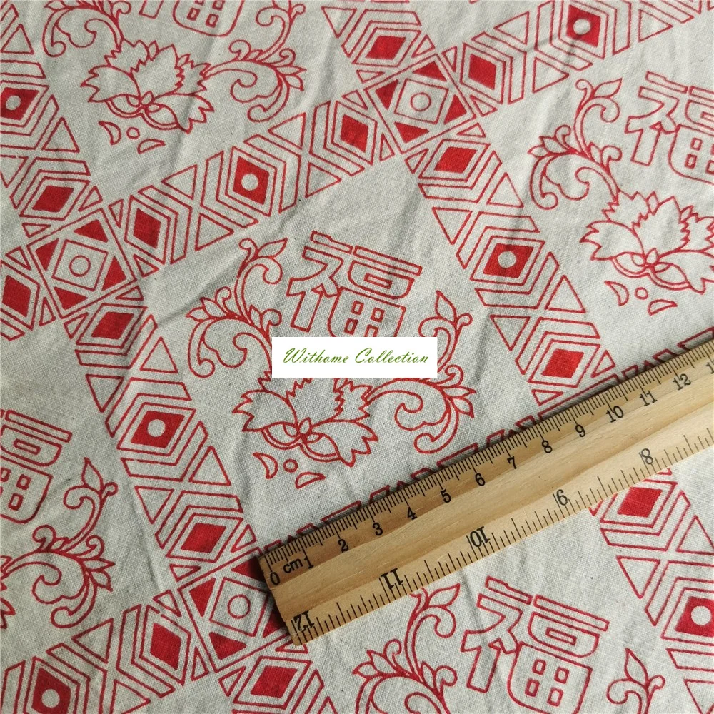 NEW264 100% хлопчатобумажная тканевая ткань с принтом счастья и благословения