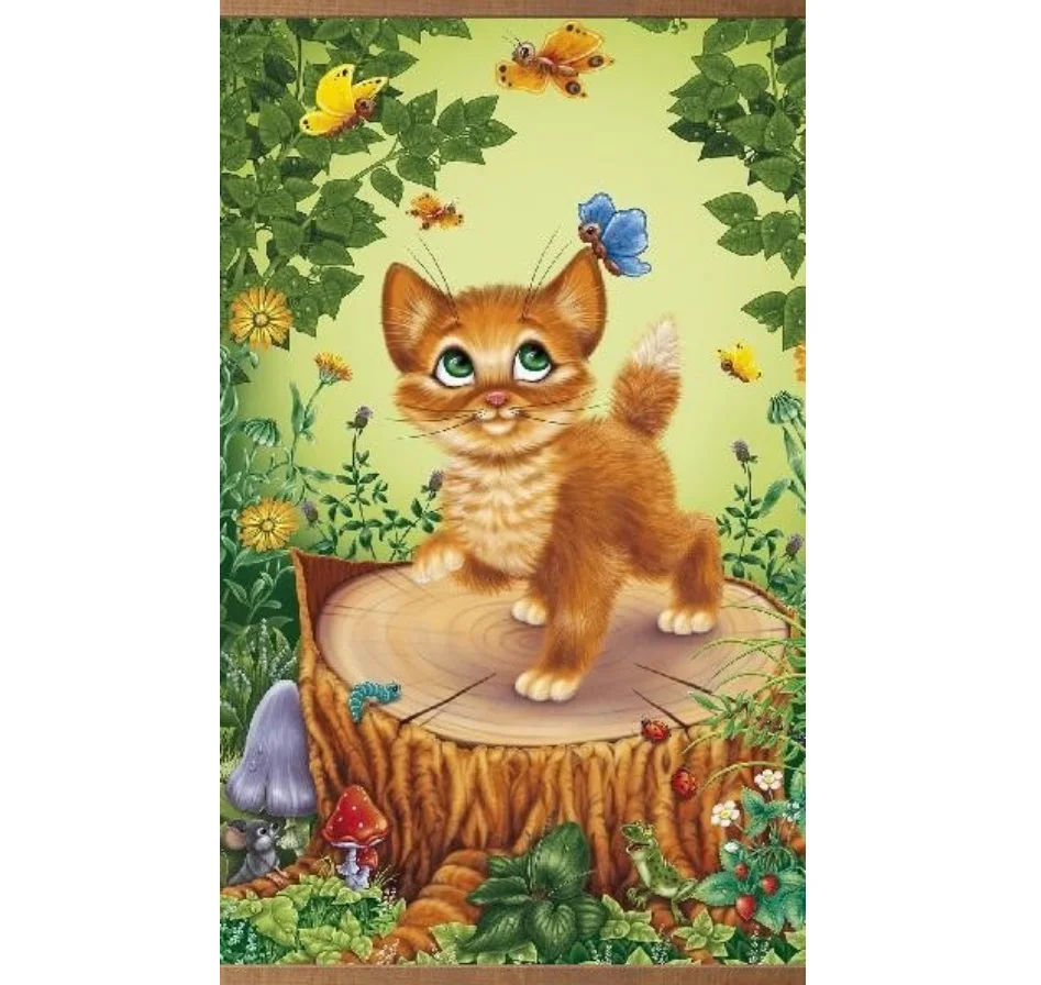 Инфракрасный настенный гибкий обогреватель &quotКотенок&quot картина | Бытовая