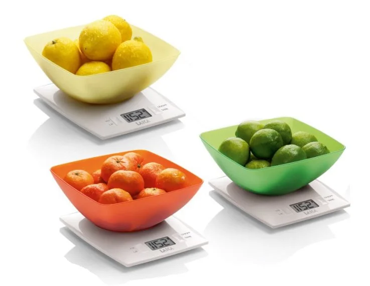 Электронные весы с чашей различных цветов 3 кг. | Дом и сад