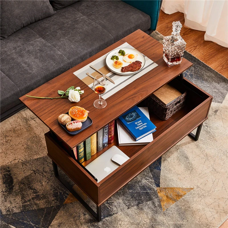 Гостиная Экономия пространства Лифт топ журнальный столик обеденный стол