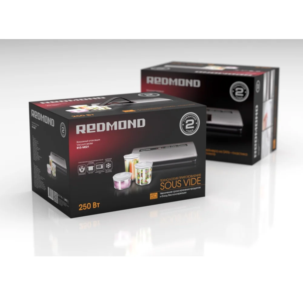 Вакуумный упаковщик REDMOND RVS M021 250 Вт|Вакуумные упаковщики| |
