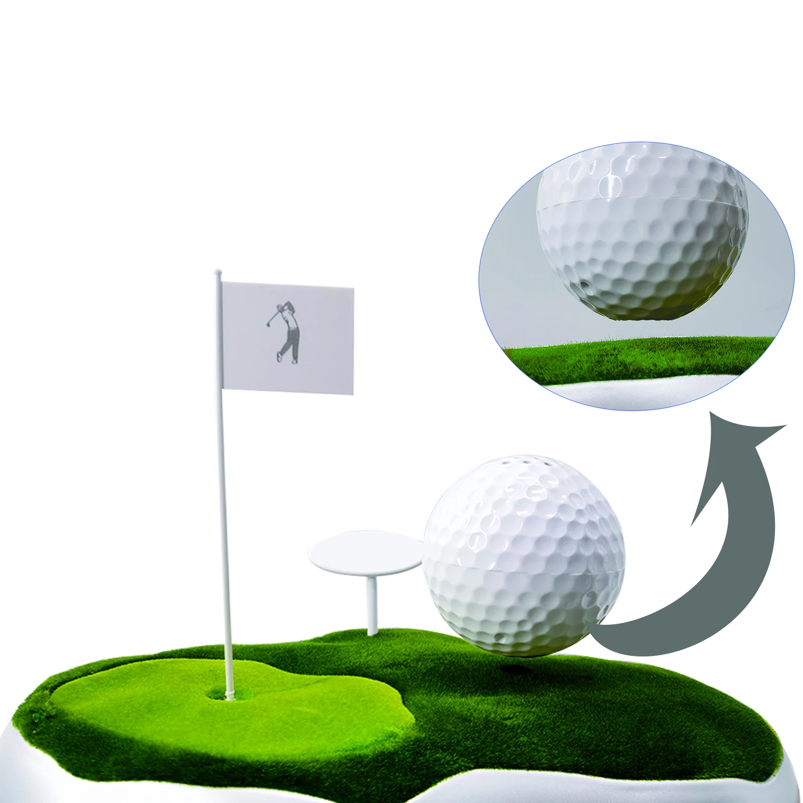 

Magnetic levitation wireless golf-shaped bluetooth speaker,the best choice for collection or gift to relatives and friends