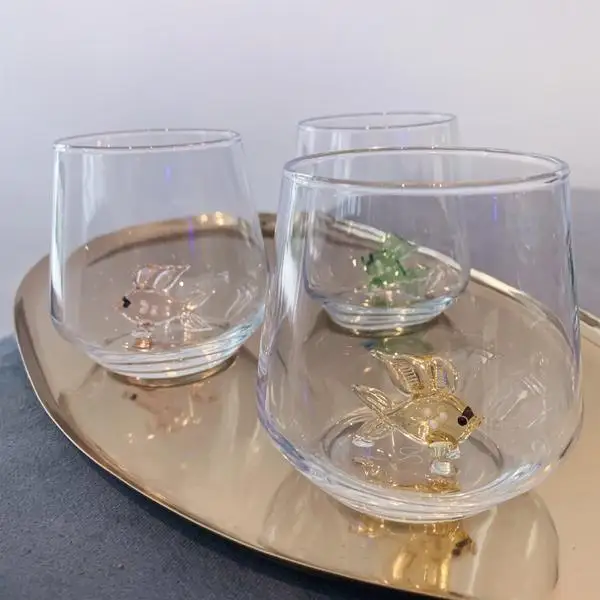 

Animal Figurine Glass Handmade Soft Glasses Drinking Glass Glass 6PCS vasos de vidrio waterbottle