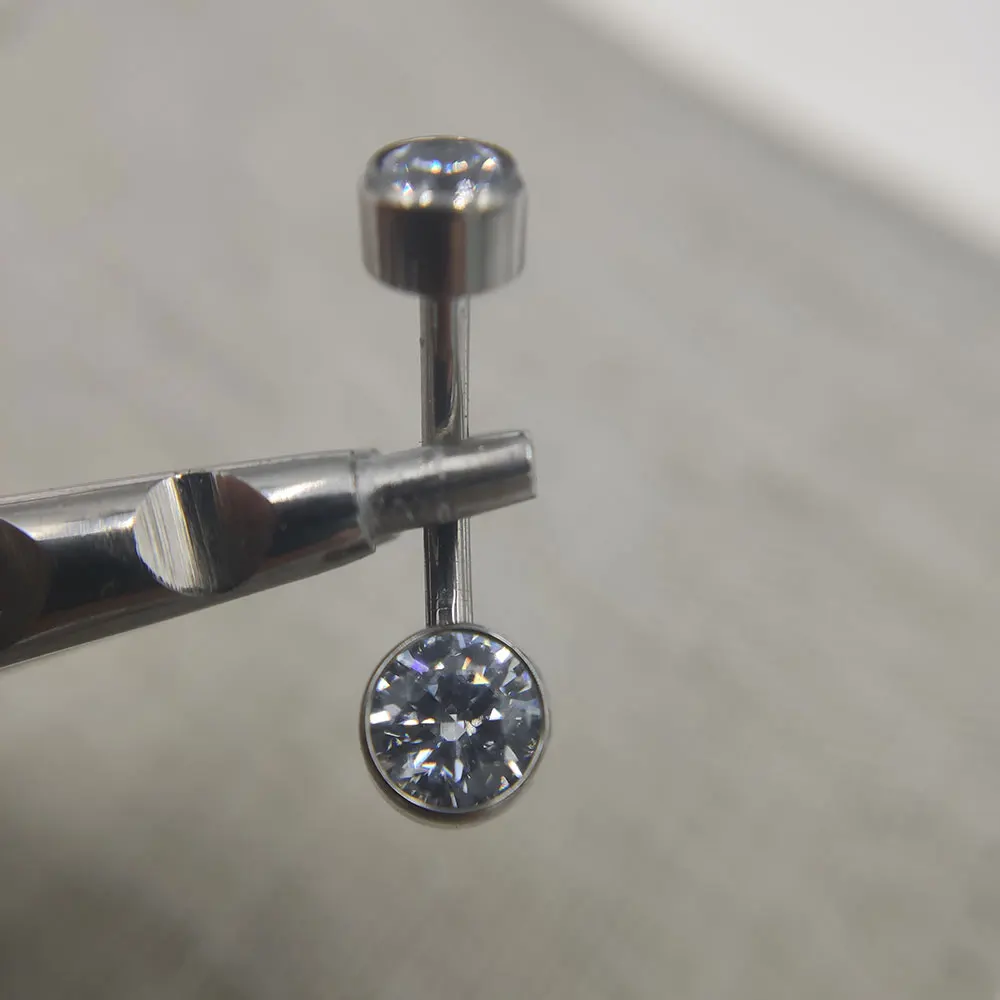 14G имплантат из титана ASTM F136 кольцо для пупка ювелирные изделия тела пирсинг Umbigo |