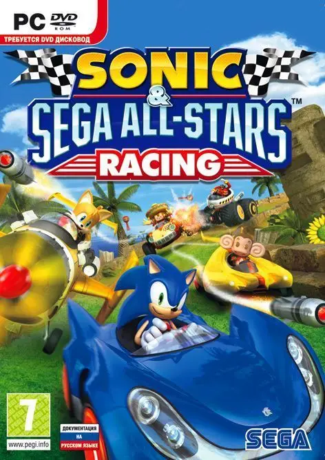 Видеоигра Sonic and SEGA: All-Stars Racing. Хорошие игры Русская Версия Jewel (PC) |