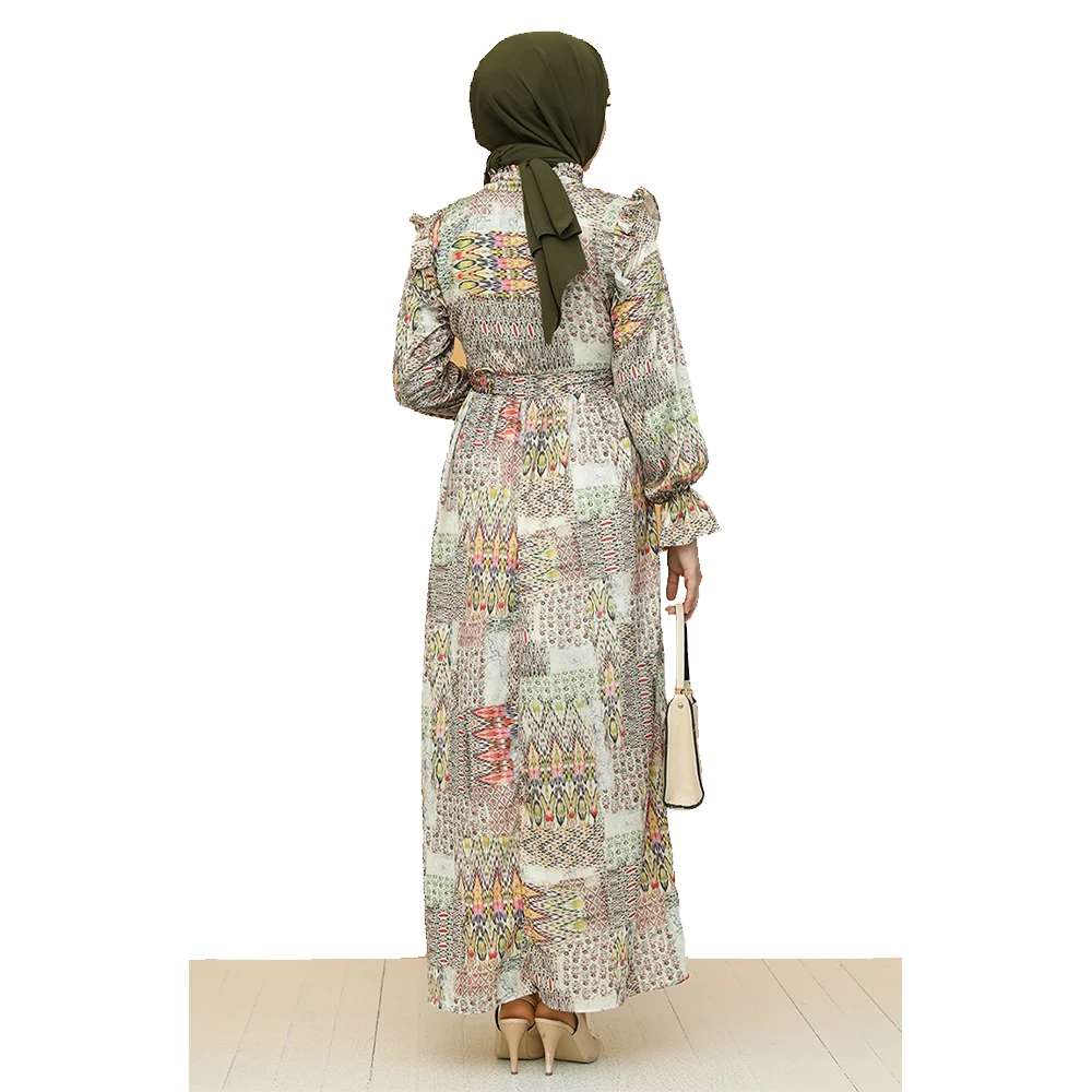 

Printed sports dress Abaya Dubai turkey muslim fashion hijab dress Islamic clothing for women african dress dress new sezo