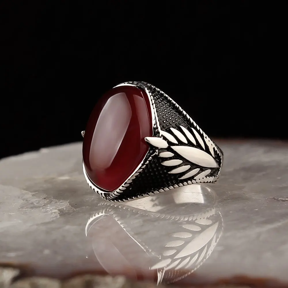 

Gemstone Cool Ring 925 Sterling Silver Ring with Natural Onyx or Tiger Eye or Agate Stone Silver Women Ring Silver Men Ring Ring