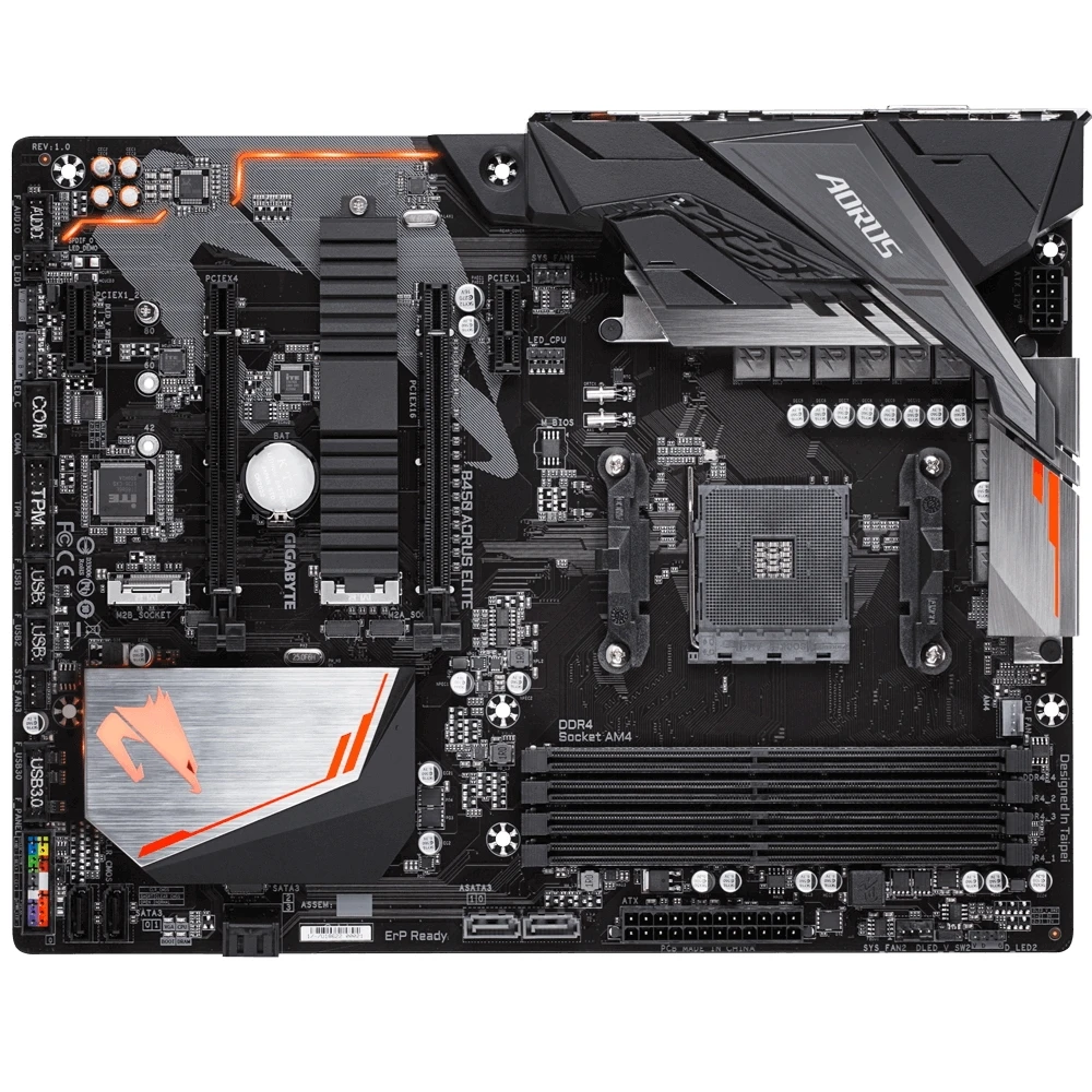 Материнская плата Gigabyte B450 AORUS ELITE|Материнские платы| |