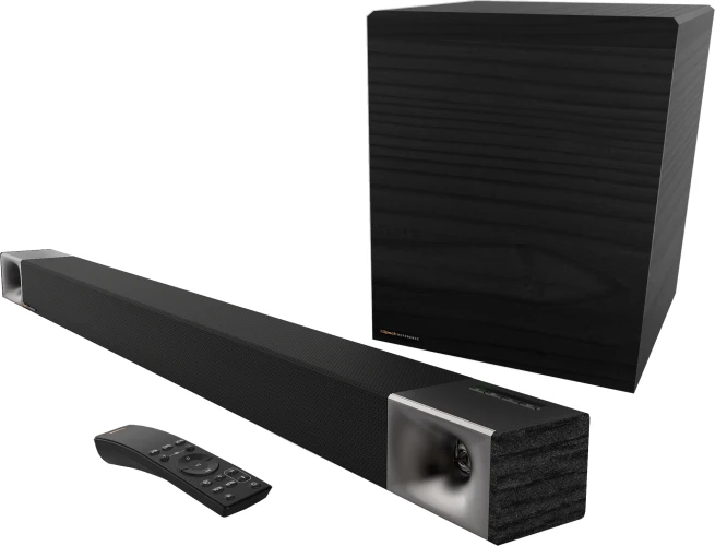 Klipsch Cinema 600 Sound Bar активный саундбар в комплекте с беспроводным сабвуфером.