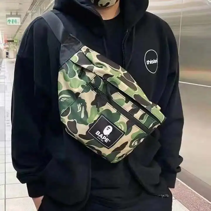 

Bape waist bag camouflage Unisex Fanny Pack Fashion Travel Bucket handbag camo waist bags belt bags phone pouch bag