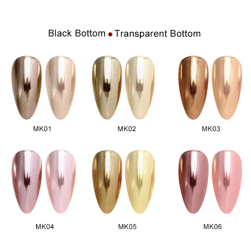 BUKAKI Nails мыло Пена порошок хромового пигмента волшебный блеск для ногтей зеркало