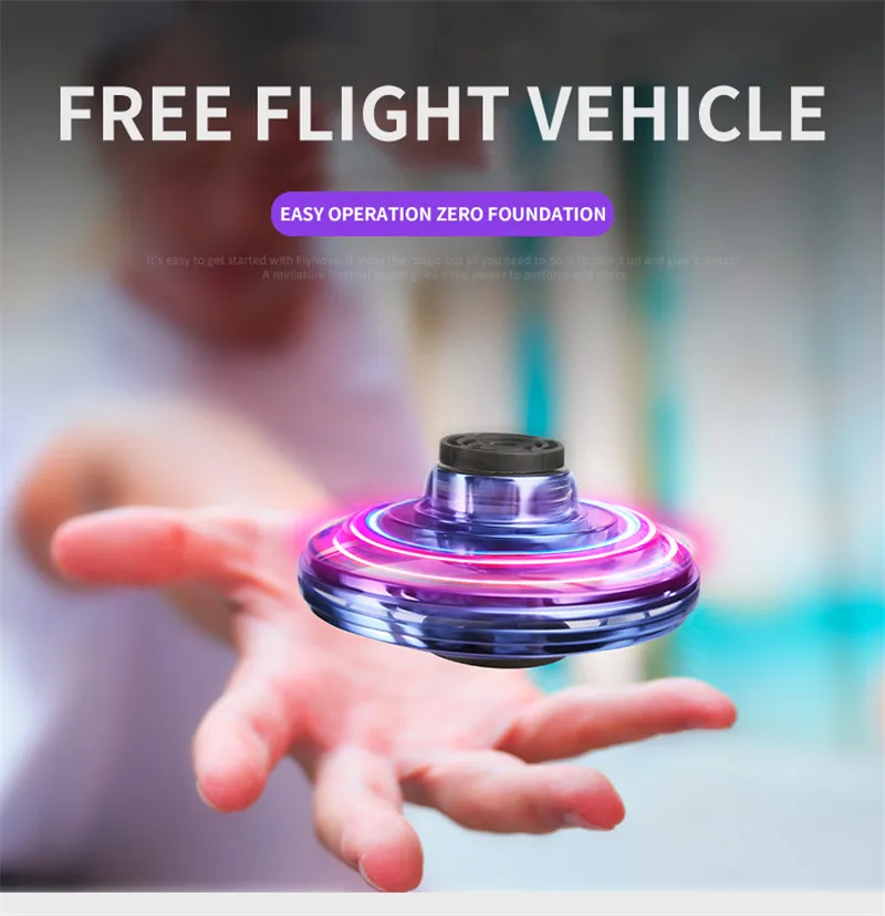 

Magic Ball Flying Spinner Flight Gyro, UFO Fingertip Drone Aircraft induction gyroscope Decompression Toy for Adult Kids Gift