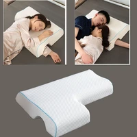 2020 couple bedding neck pillow for home sleeping dont press hands brace neck bed pillows relax home textile memory pillows