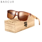 Солнцезащитные очки BARCUR, брендовые деревянные солнцезащитные очки в стиле зебры, поляризационные Винтажные Солнцезащитные очки для мужчин и женщин с защитой UV400, в деревянной коробке
