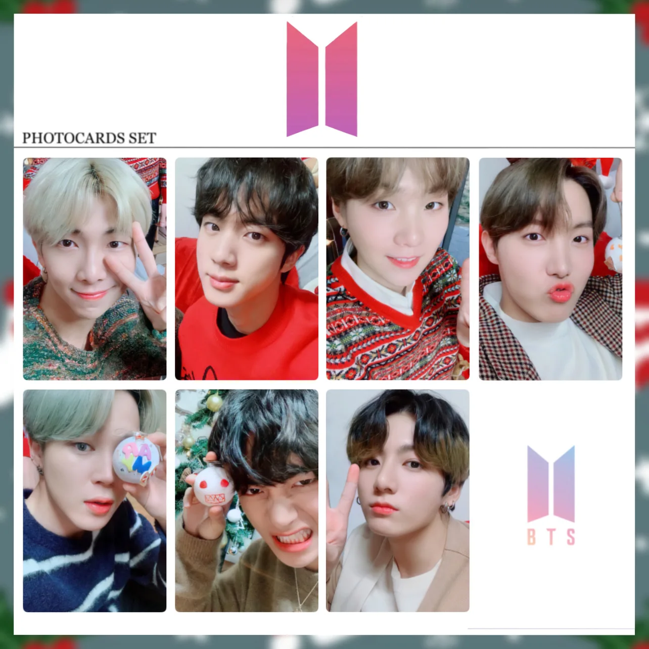 7 шт/комплект K-POP закладка BTS BANGTAN для коллекции | Канцтовары офиса и дома