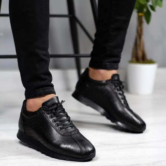 Genuine Leather Men 'S Shoes Sneaker casual lightweight breathable field 100 leather fashion