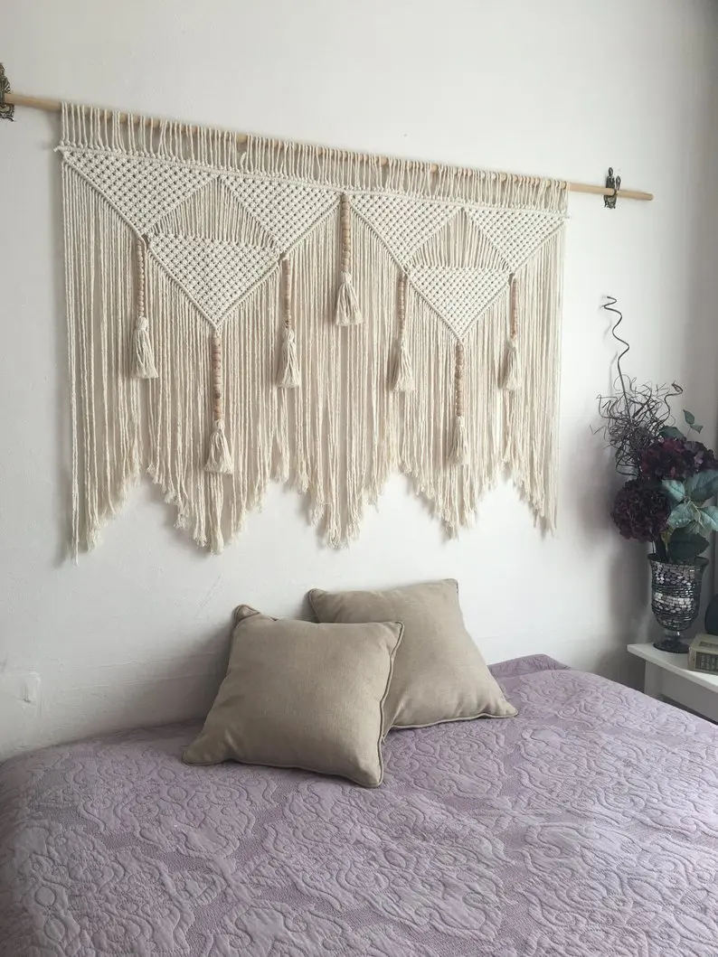 Wall decorations Wall Hanging Tapestry Large Macrame Tapestry Living room decors hand made home decorations Home gift for mom