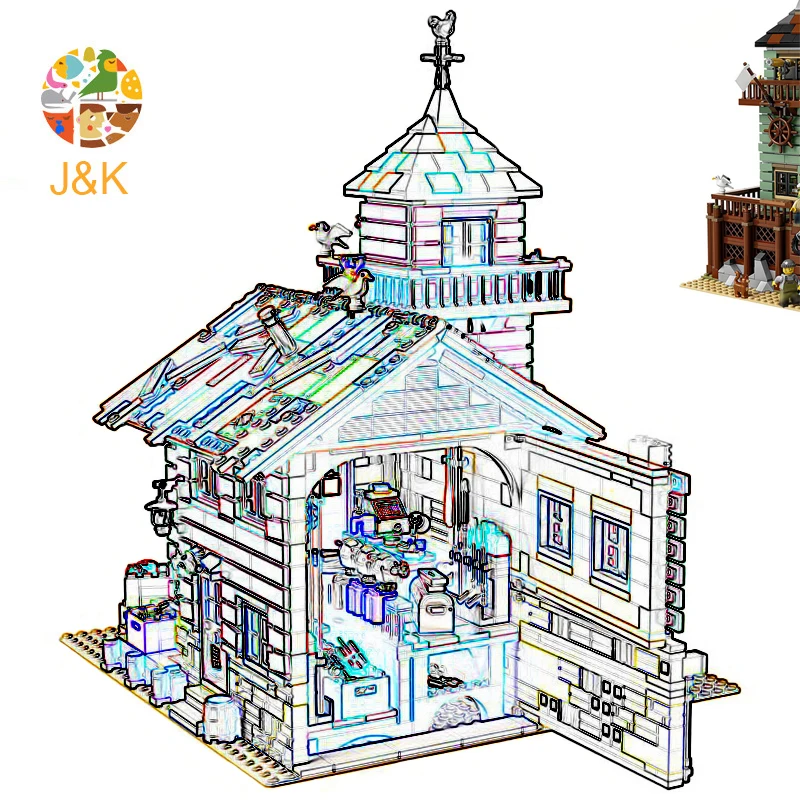 21310 2109 штук серия идей старый магазин отделки детские развивающие строительные