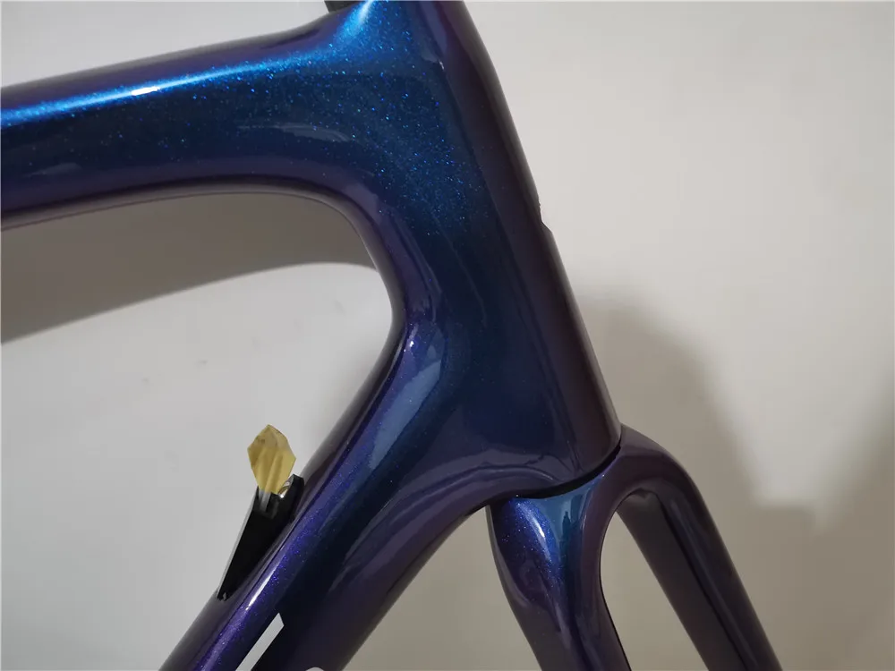 Горячая продажа дорожный велосипед карбоновая рама UD глянцевый синий Хамелеон