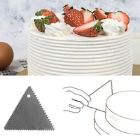 pcs smooth edge baking pastry tools stainless steel fondant scraper spatulas cake decorating