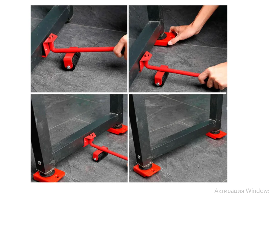 Furniture moving tool heavy duty transport vehicle up to 150 kg red zurkibet | Мебель