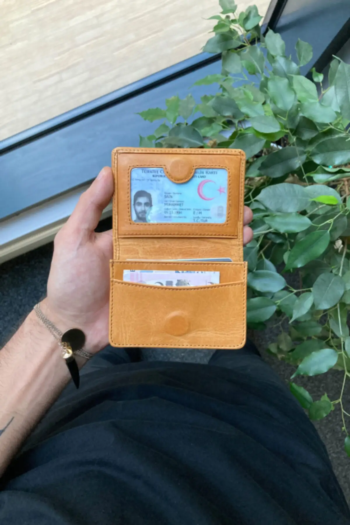 Минималистичный кожаный кошелек отделение для карт из кожи Крейзи держатель