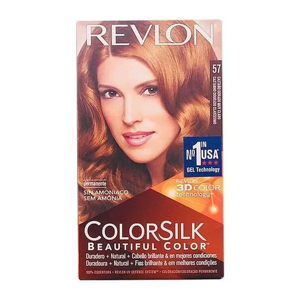 Краситель без аммиака Colorsilk Revlon очень светильник Золотистый каштан|Чаши для