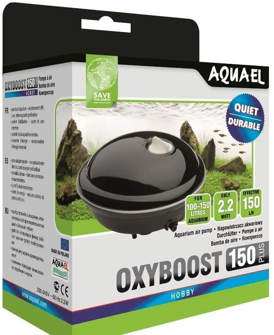 Aquael Компрессор OXYBOOST двухканальный 150 plus | Дом и сад