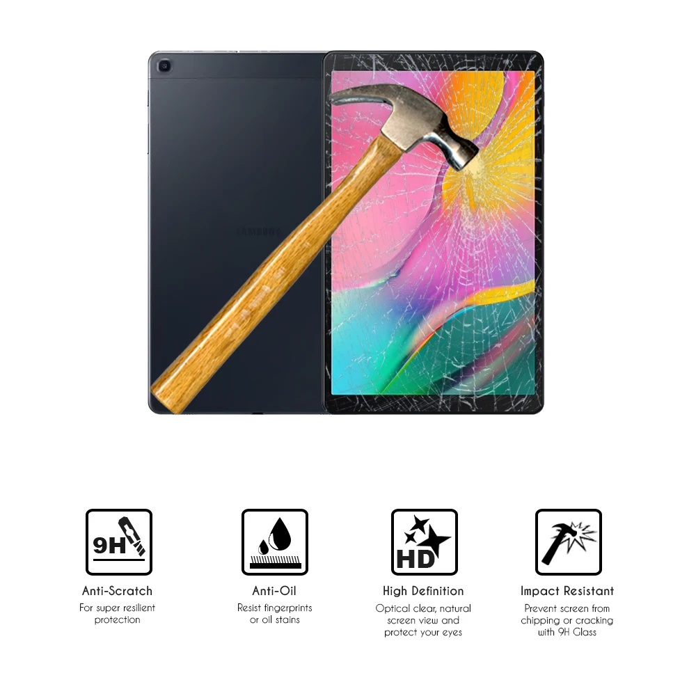 Закаленное защитное стекло для планшета Samsung Galaxy Tab A 10 1 дюйма (2019 дюйма) Φ T515 |