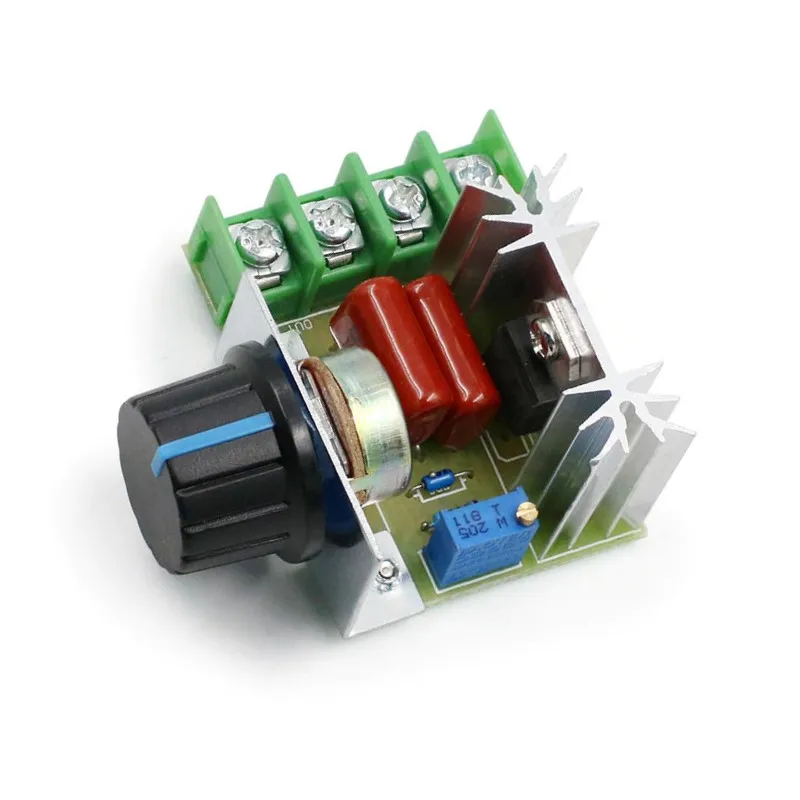 Power Regulator AC 220V 2000W симисторный регулятор мощности 2000Вт 220В размер платы 48x56x28 мм |
