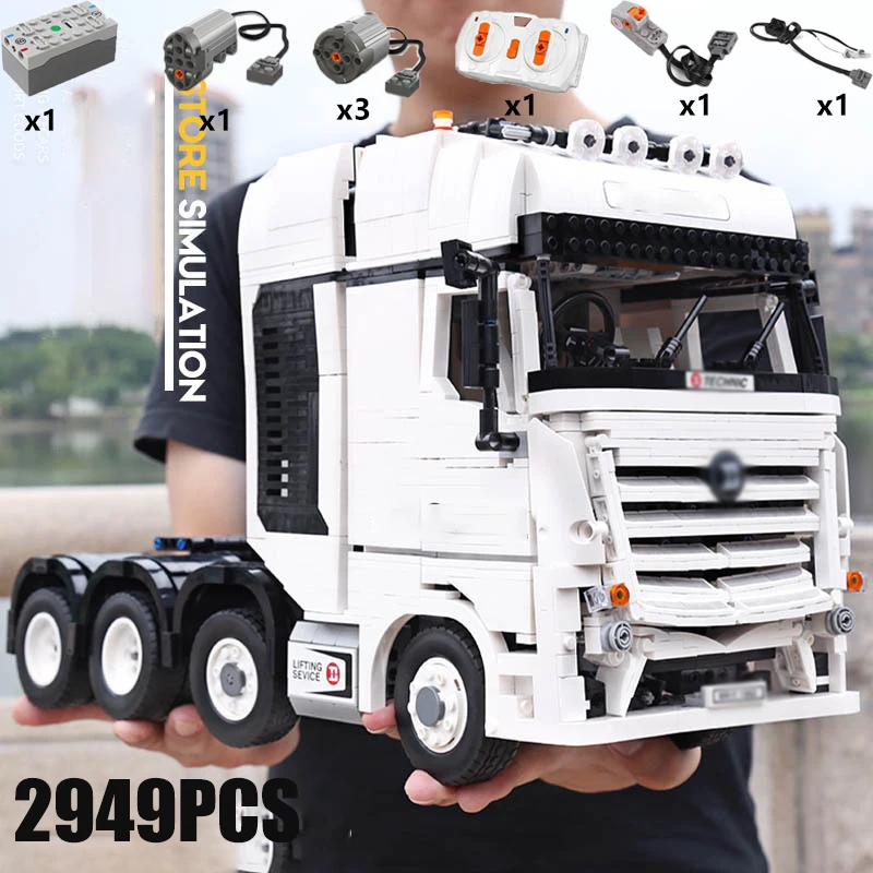 Технический Радиоуправляемый автомобиль MOC APP грузовик трактор строительные
