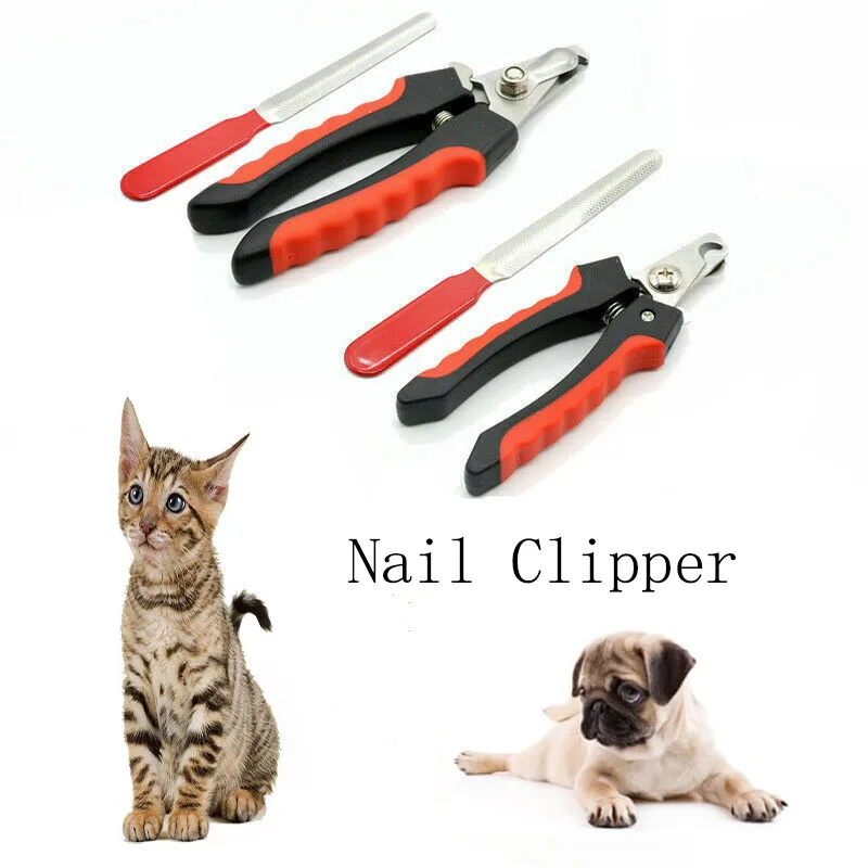 

Professional Pet Cat Dog Nail Clippers Cutter Stainless Steel Grooming Scissors Clippers for Pet Claws Dog Supplies