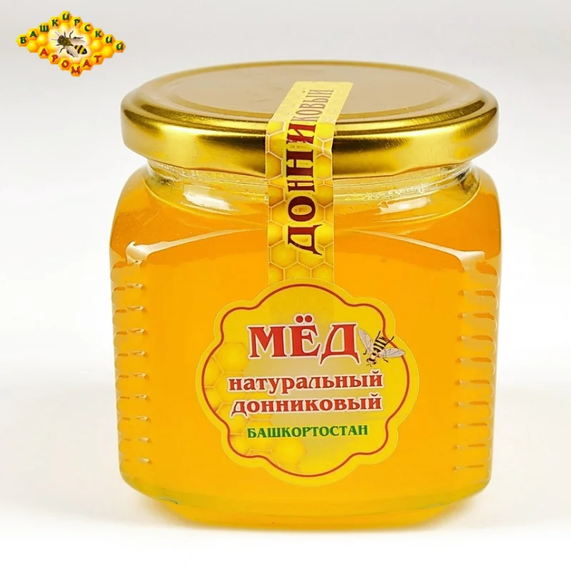 Мёд донниковый башкирский в стеклянной банке 