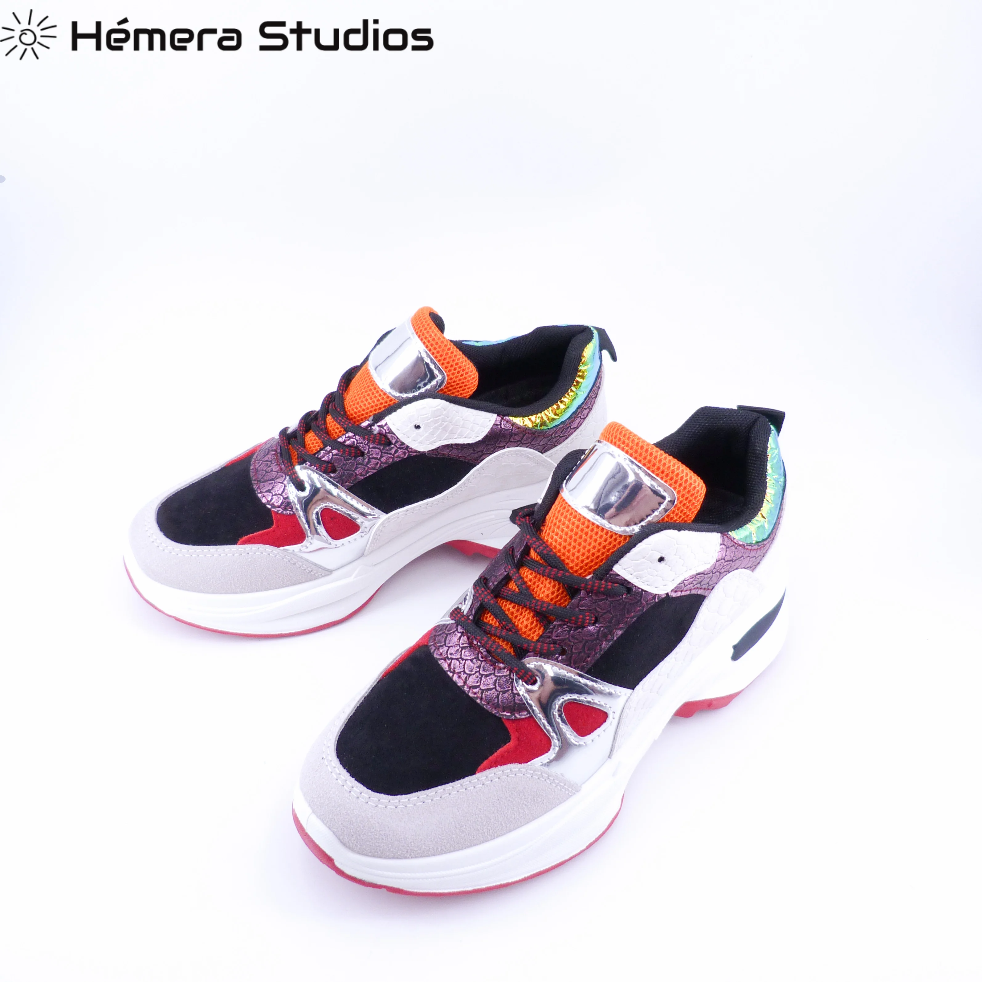 Women's shoes sports casual woman with cords 2019 multicolor platform stamping animal | Обувь