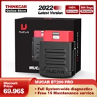 Диагностический сканер MUCAR BT200 PRO OBD2, Универсальный автоматический сканер кодов, для автомобилей, с бесплатным обновлением и 15 сбросами