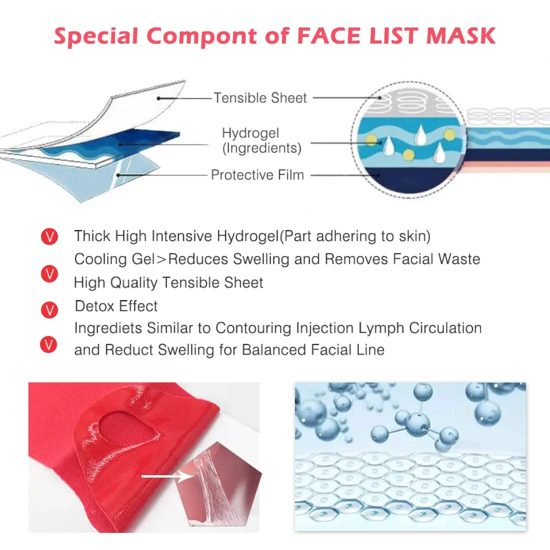 

Perfect V Line Lifting Mask Face Slimming Mask Double Chin Reducer Chin Up Patch Tape Firming Facial Mask 2PCS