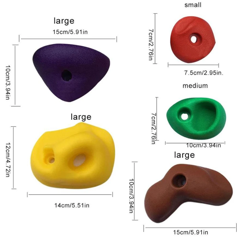 Скалолазание удерживает игрушку для детей большие настенные ручки скалолазания