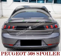 for peugeot 508 spoiler piano glossy black auto accessory universal spoilers car antenna car styling diff%c3%bcser flaps trunk sport