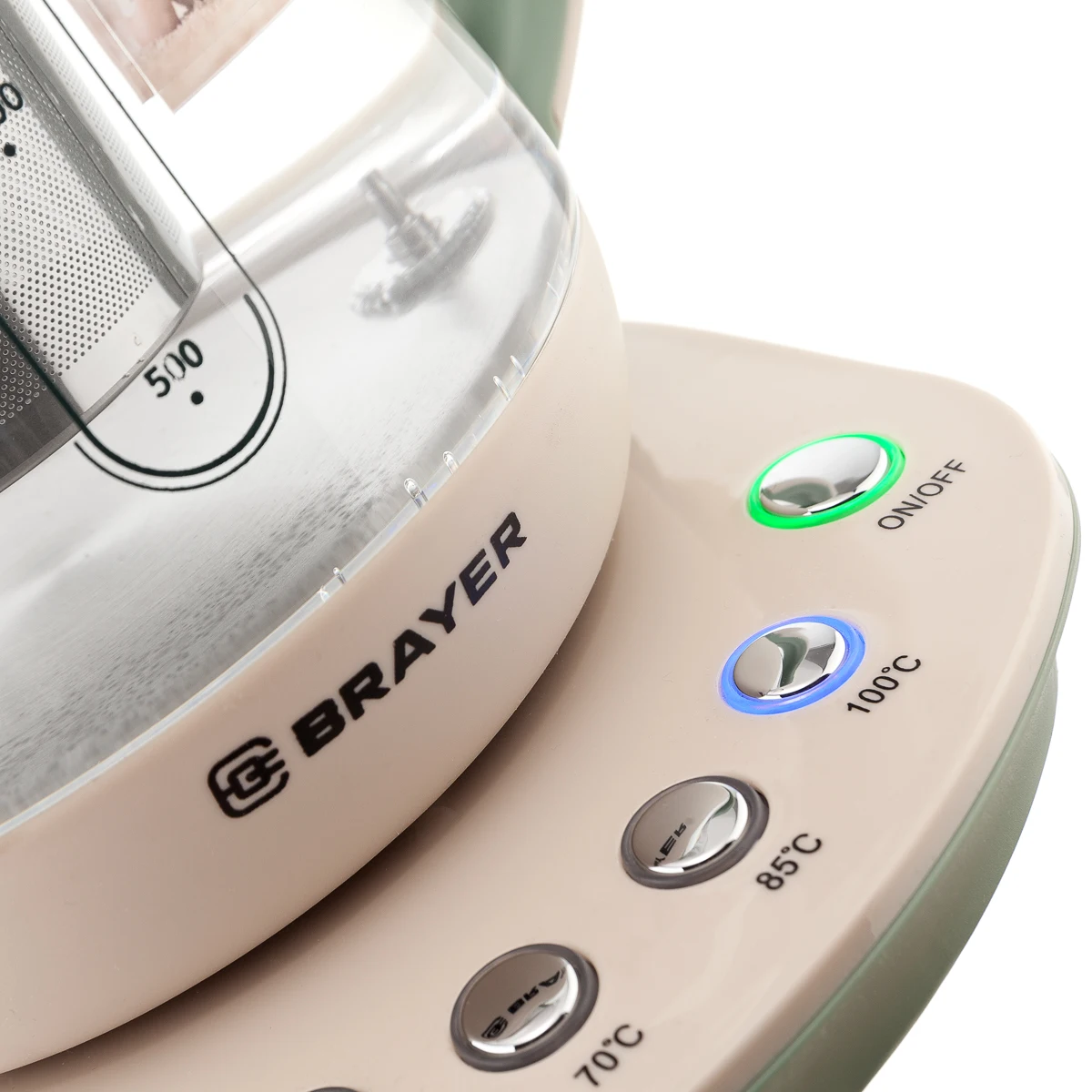 Чайник электрический BRAYER BR1015 (объем 1.5 л мощность 2200Вт корпус из высокопрочного