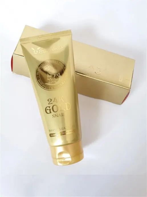 ELIZAVECCA / Пенка для умывания МУЦИН УЛИТКИ/ЗОЛОТО 24K GOLD SNAIL CLEANSING FOAM 180мл | Красота и