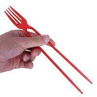 the chorks chopsticks and fork in one training chopsticks forksticks for beginners combo utensil flatware for picnics party camp