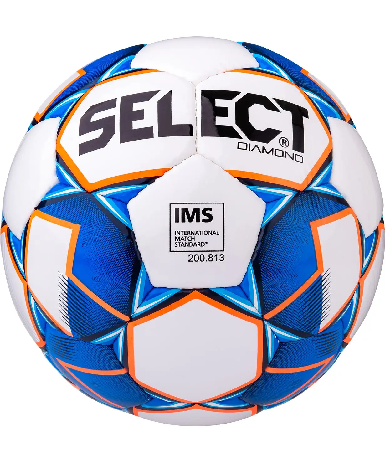 Ball soccer ball nose Diamond IMS 810015 No. 4 White/Blue/Orange | Игрушки и хобби