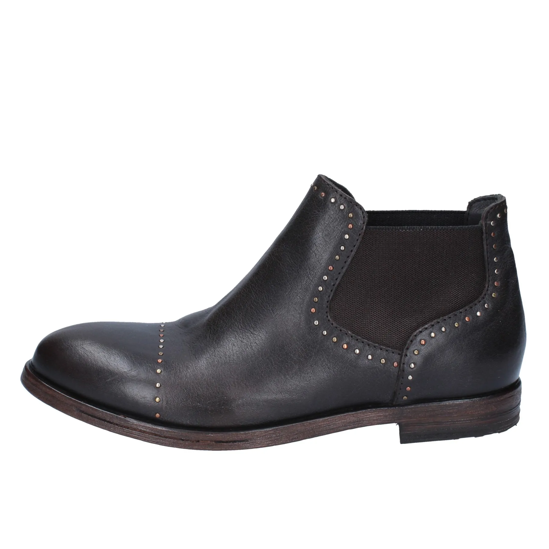 MOMA/женские ботильоны из коричневой кожи | Обувь