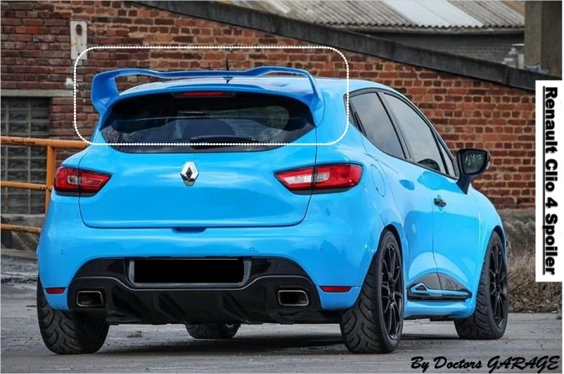 Спойлер для Renault Clio 4 2012 2013 2014 2015 2016 2017 2018 2019 спойлеры из волокна заднее крыло
