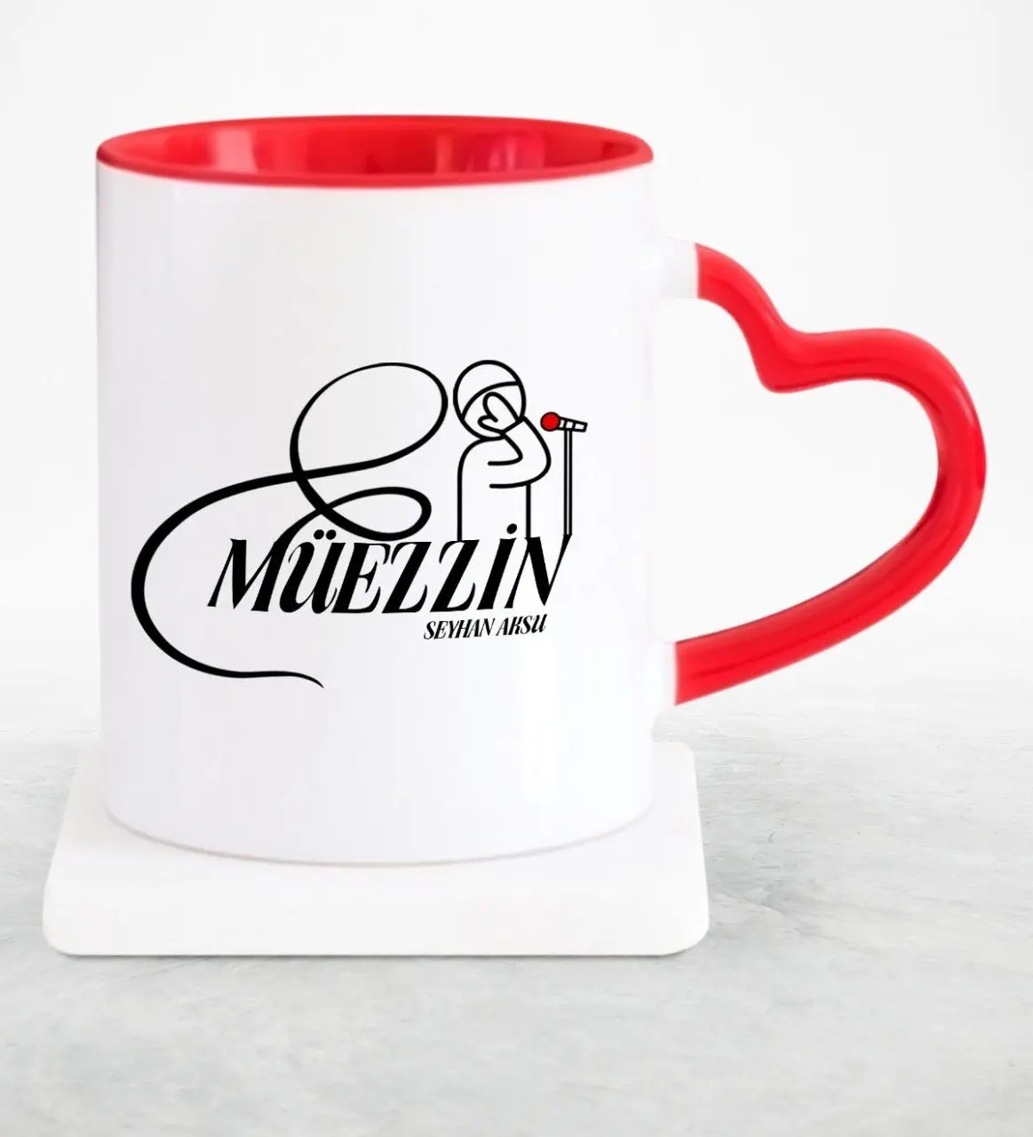 

Персонализированные профессиональные Müezzin красная чашка в форме сердца чашка-1