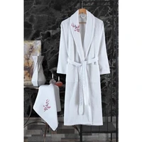 wonderful textile home bathrobe outlet anemon 2 piece cotton embroidered bathrobe set