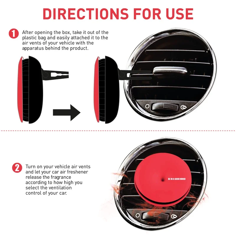 

Car Fragrances | Essential Oils | Car Air Freshener With Easy-to-Use Air Vent Diffuser - 6 Pack