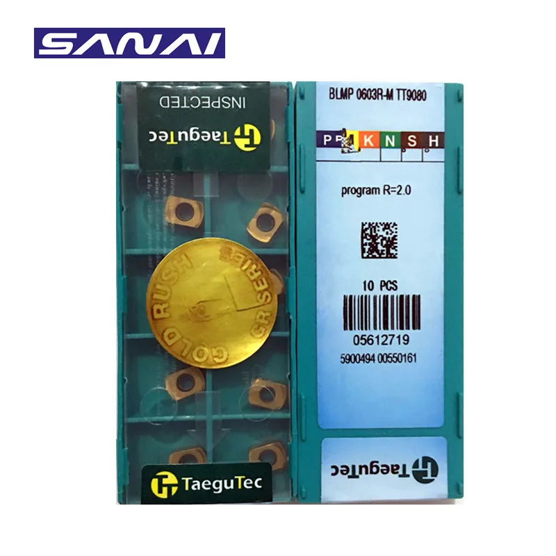 

Твердосплавная пластина SANAI CNC Taegutec BLMP 0603R M TT9080, 10 шт.
