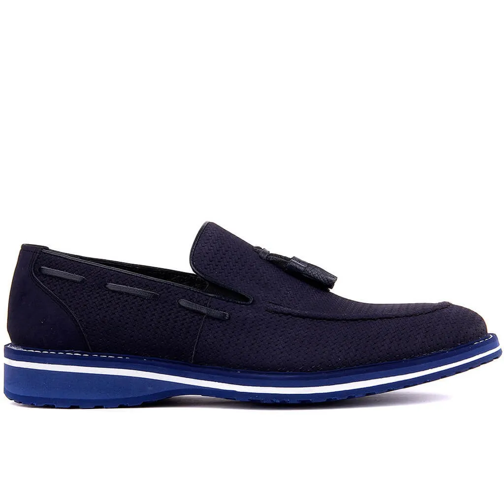 Fosco-Navy Blue Nubuck Men Casual Shoes | Обувь