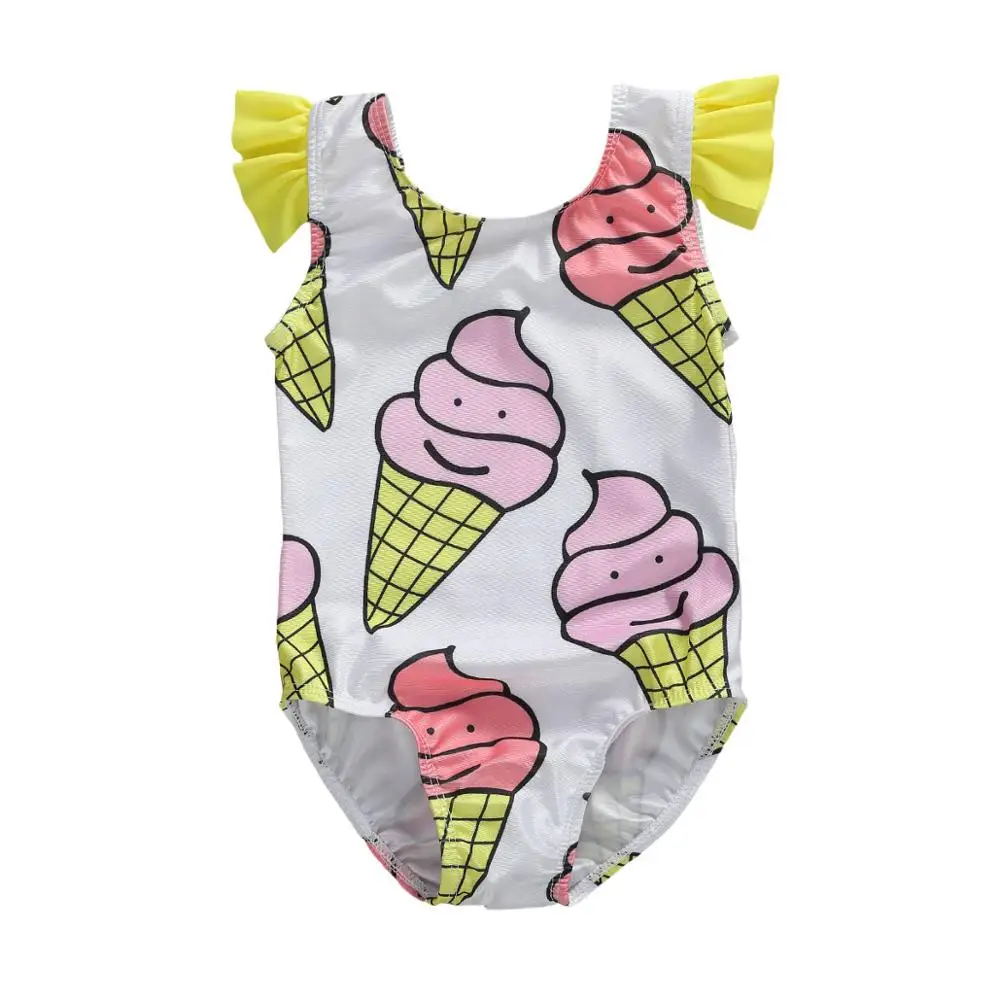 2020 детский цельный купальник для маленьких девочек Летнее Детское бикини